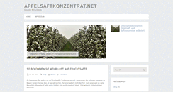 Desktop Screenshot of apfelsaftkonzentrat.net